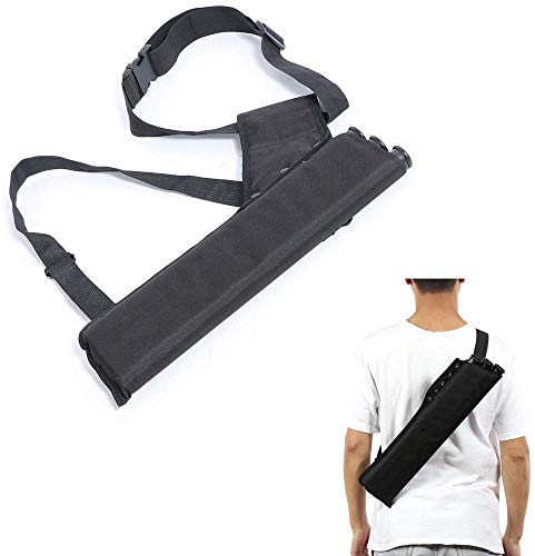 Huntingdoor Seitenköcher mit 3 Röhren und Tasche RH und LH Jagdköcher Trainingspfeilhalter Pfeilhalter