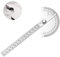 Edelstahl-Winkelmesser 0-180° Grad Winkelmesser Arm Messlineal Werkzeug Ingenieur-Winkelmesser mit 140mm Lineal, Universal-Winkelmesser für Malerei Zeichnung (Einarmig 5,51 Zoll/ 14cm)