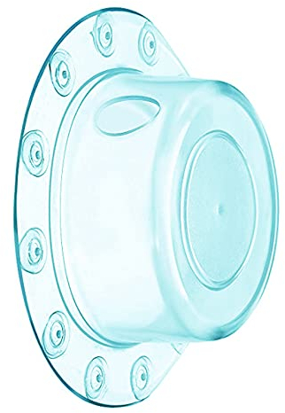 Badewannen Überlauf Abdeckung/Stöpsel für Tiefe Wasserbäder, Tiefe Badewannen-Ablaufabdeckung fügt Zentimeter Wasser hinzu, für warme und komfortable Dusche (transparentes Blau)