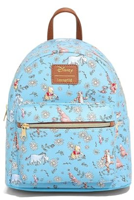 Loungefly Disney Winnie The Pooh Sketch Daisies Mini-Rucksack, Blau