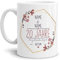 Tasse zum Hochzeitstag Porzellan Hochzeit - mit Name & Datum selbst gestalten - 20 Jahre Ehe, Paar, Geschenk Hochzeit, Jubiläum, Jahrestag I Personalisiert, Keramik Weiß 300 ml