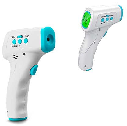 Digitales Infrarot-Thermometer, Eingangskontrolle, Messung an der Vorderseite, berührungslose Haut, 1-3 cm, Körpertemperatur, Thermoscanner, kabellos, automatische Steuerung des Displays mit