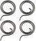 DGHAOP Lot de 4 ressorts hélicoïdaux plats en spirale 20 mm ID 29 mm OD Turn Ressort de rechange pour poignées de porte à ressort torsadé