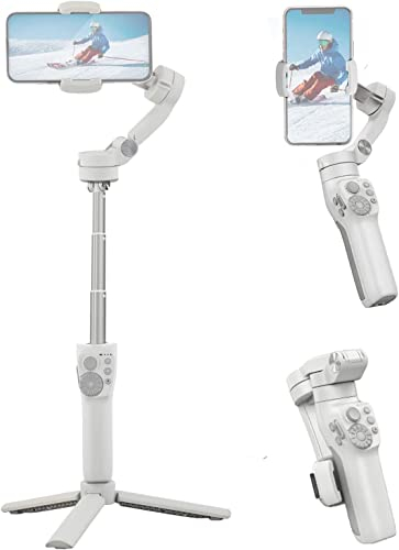 FeiyuTech UK Offizieller Vimble 3 Smartphone Gimbal Stabilisator, 3-Achsen-Handheld-Gimbal für iPhone und Android, Vlog, YouTube, TikTok Video-Stabilisator, faltbar