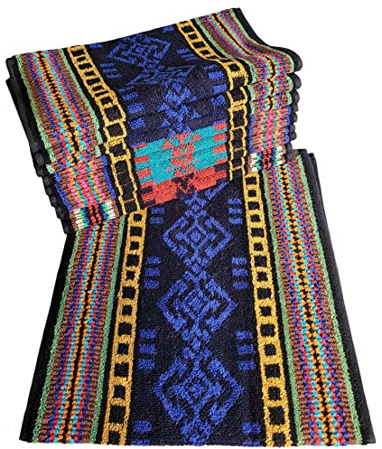 Ilkadim Export Handtuch-Set 10 Stück 30x70cm oder 30x50cm, bunt Gemustert, 100% Baumwolle, Handtücher, Gästehandtuch (30 x 70cm)