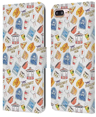 Head Case Designs Offizielle Gilmore Girls Icons Graphics Leder-Wallet-Hülle Kompatibel mit Apple iPhone 7 Plus/iPhone 8 Plus