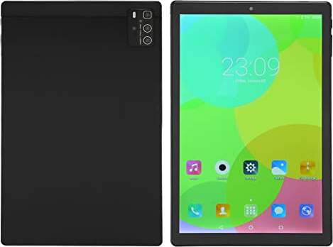 Luqeeg 10 Zoll Tablet – 6 GB RAM 128 GB ROM, 2560 X 1600 IPS-Touchscreen, 2,4 G 5 G WiFi-Tablet 8 Core CPU Calling HD Tablet für Office School Home für Android 11, 5000 MAh Akku, Schwarz
