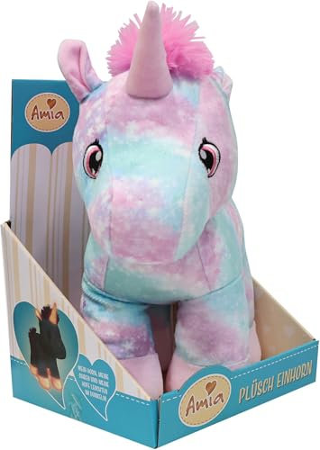 Amia Plüsch Einhorn Glow in The Dark, 30 cm