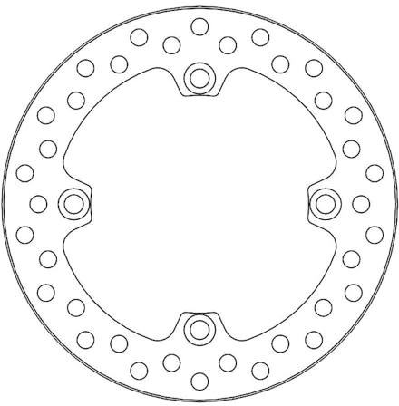 Vintage Rear Brake Disk specifically designed for Oldschool Motocross Bikes -...