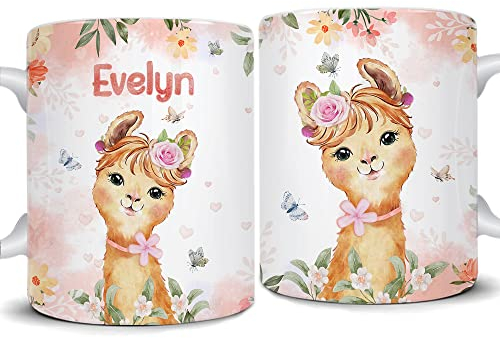 Retro Tasse Neuheit Personalisierte Tasse Personalisiert Kaffeetasse Geschenk Für Männer Weihnachten 330Ml Personalisierte Einhorn-Tasse, Personalisierbar Mit Dem Namen Des Kindes, Schokolade