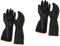 Mobestech 2 Paar Gartenhandschuhe Für Männer Laborhandschuh Handschuhe Aus Butylkautschuk Schwarze Spülhandschuhe Elektrische Schutzhandschuhe Kochhandschuhe Mann Haushalt Angeln