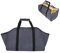 BEISUOSI Brennholz Log Carrier Tragetasche, Leinwand Brennholz Halter, Extra große langlebige Holzöfen, Brennholz, Protokolle, Camping, Landschaftsgestaltung-Gray