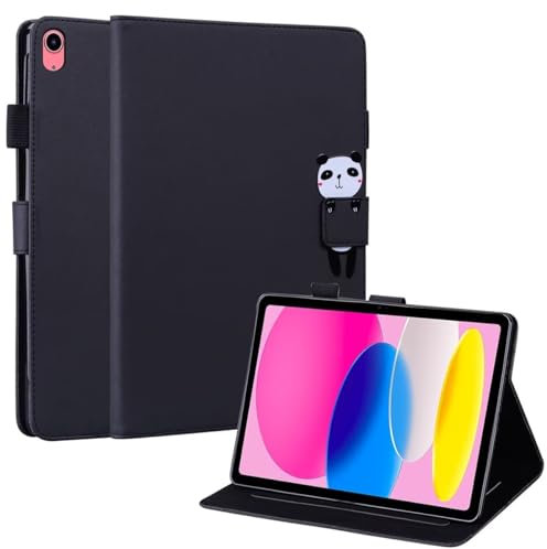 GoodcAcy Kompatibel mit Realme Pad Mini 8.7 Zoll Tablet Hülle mit - Ultra Dünn mit Standfunktion Slim PU Leder Smart Schutzhülle Kompatibel Hülle Realme Pad Mini - Schwarz