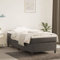 Coavain Boxspringbett Dunkelgrau 90x200 cm Jugendbett Einzelbett Polsterbett Betten Schlafzimmer Bett Modernes Bettgestell für Erwachsene & Jugendliche Bettgestellrahmen