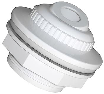 Toddmomy Pool Spa Jet Fitting Stream Flow Inlet Nozzle for Swimming Pool Clamp and Thread Tape