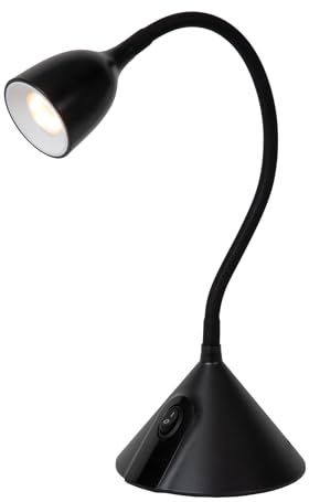 LUCIDE MILO - Schreibtischlampe - Ø 12,8 cm - LED - 1x3,2W 3000K - Schwarz
