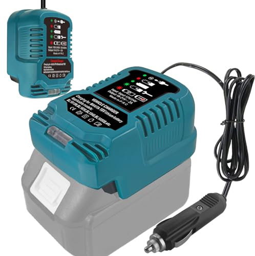 für Maikta BL1830 BL1840 BL1850 BL1860 BL1840B BL1820 BL1815 Ersatz für Makita 18V Li-Ion Nickel-Metallhydrid Optimum Kfz-Ladegerät (Nicht für 14,4V Akku)