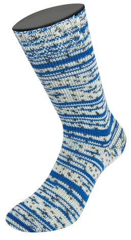 LANA GROSSA Meilenweit Seta | Sockengarn mit Seidenanteil, waschmaschinenfest | Handstrickgarn 55% Schurwolle (Merino), Polyamid, & Seide | 100g Wolle zum Stricken & Häkeln | 400m Garn FB3606