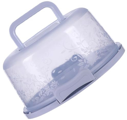 Scatola di trasporto sicura per torte, contenitore per alimenti da asporto, design riutilizzabile, contenitore per torte con manico facile da impugnare, porta torte e contenitore per conservare