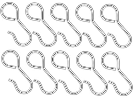 MAGICLULU 1 Set Gancio Per Auto Accessori Organizzatori Di Automobili Ganci Per Garage Coprisedile Per Auto Organizzatore Per Poggiatesta Dell'auto Staffa Silver Ferro Da Stiro 10 Pezzi