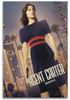 Filmposter Agent Carter, dekoratives Gemälde, Leinwand, Wandposter und Kunstdruck, moderne Familienschlafzimmer-Dekoration, Poster, 40 x 60 cm