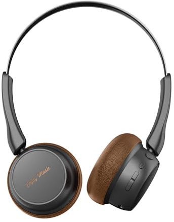 BEVCEFCC Over Ear Bluetooth Kopfhörer, Faltbare Kopfhörer Kabellos, Bequeme Passform, Faltbares Leichtes Headset, Bluetooth Headsets mit Mikrofon für Telefon PC Reisen