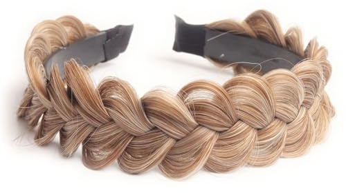 JAHEMU Bandeau Tresse Serre Tete Femme Bandeaux de Cheveux Tresse Serre-Tête avec Dents Bandeaux pour Cheveux Accessoires, pour Femmes et Filles