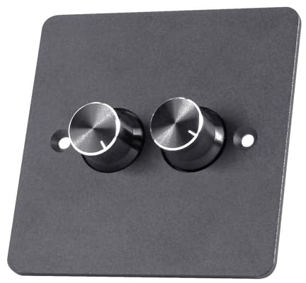 Dimmer Aluminiumlegierung Open Panel Doppel Dimmer 12V 5A Konstantregler 2 Gang LED Dimmer LKW Dimmer