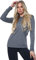 Ladies Womens Plain Long Sleeve Round Neck Top Basic T Shirt Layering Plus Sizes UK 8-18 (M/L (UK 12-14), Charcoal)