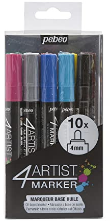 Pebeo 4Artist Marker Set - 4mm, Set of 10