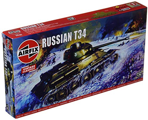 Airfix A01316V Russian T-34 Tank - Vintage Classics 1:76 Tank Model Kit