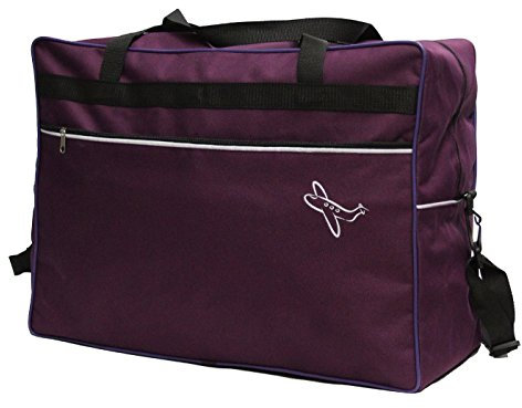 Reisetasche 40 x 20 x 25 cm Boardgepäck Bordcase Reise Koffer HANDGEPÄCK (Lila)