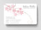 100 Visitenkarten, laminiert, 85 x 55 mm, inkl. Kartenspender - Rose Flower