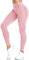 Yaavii Legging de sport pour femme - Long opaque - Pantalon de yoga - Pantalon de fitness avec taille haute - Contrôle du ventre, #1 rose., M