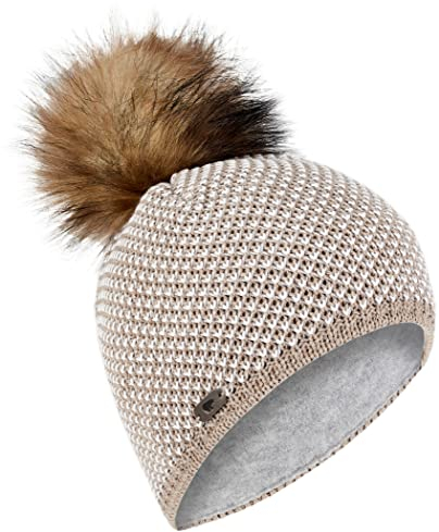 Eisbär Sanja Lux Mütze Damen beige