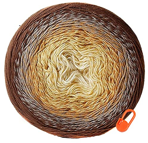 YarnArt Flowers Baumwollgarn Regenbogen Frühling Sommer Farbwahl Handstrick Häkeln (1 Kuchen, 284)