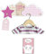 Kindsblick® Sweet Home Kindergarderobe in Rosa inkl. niedlichem A4 Poster - Garderobe Kinder Edition mit 4 Haken - Wunderschöne Kinder Garderoben Deko - Kinder Garderobe Maße (38 x 15 x 1 cm)