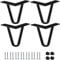 Btowin 6 inch Hairpin Legs, 4Pcs Heavy Duty Metal Furniture Legs with Rubber Floor Protectors & Screws for Home DIY Projects TV Stand Sofa Cabinet - Black