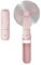 Hand Held Fan,Desk Fan,Portable USB Rechargeable Folding Mini Fan,Pocket Fan Battery Driven Fan With Mobile Power Supply for Home Travel Outdoor,Pink