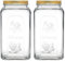 Glass Kitchen Preservation Storage Food Jar With Airtight Screw Top Metal Lid (4, 3L)