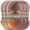 Alize 5x 100g Angora Gold Batik Premium Schurwolle mit Farbverlauf Wolle Strickgarn Baby Babywolle Akzente Accessoire zum Häkeln Stricken Kleidung (4741)