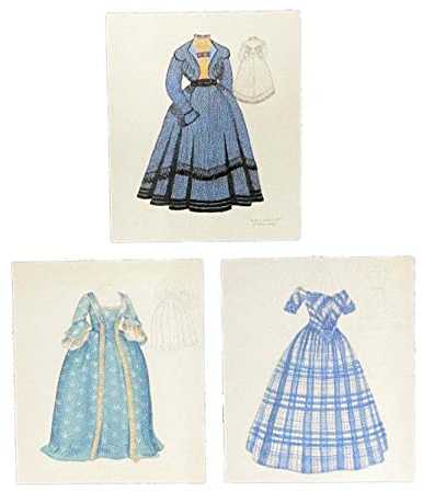 Melody Jane Puppenhaus viktorianisches Kleid Design Poster Miniatur-Nähzimmer Zubehör 1:12