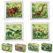 damaloo Zauberhandtuch Dino 4er Set als Mitgebsel - Magische Handtücher die im Wasser aufgehen - Dinosaurier Handtuch Set für Jungen und Mädchen - Magic Towel Kinder Waschlappen - Zauberhandtücher