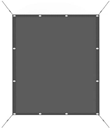 Sonnensegel Quadratisch 4 x 6 m wasserabweisend, UV-beständig Wasserdicht Rechteckig Sonnensegel mit Ösen und Seil für Terrasse, Garten, Balkon, Dunkelgrau