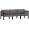 Camerina 3-Sitzer-Sofa mit Auflage Anthrazit Poly Rattan Lounge Sofa Outdoor GartenmöBel Lounge Loveseat Sofa Muebles De Jardin Lounge Set
