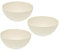 3er Set Magu Natur-Design Schüssel Beige Ø 16 cm aus einem Polymer aus natürlichen Materialien Schüsselset Salatschüssel