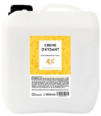 Piubella Creme Oxydant 4% 5000ml I perfekte, gleichmäßige Farbentwicklung in Profi-Qualität I professionelles Oxidationsmittel zum Haare färben und Haare tönen I leichte Anwendung & optimale Haftung