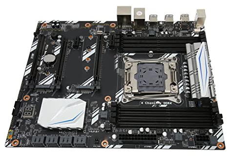 Cuifati X99 D8 DDR4-Mainboard mit 8 DDR4-Speichersteckplätzen, Unterstützung LGA2011 V3 V4, 32 GB Datenübertragung, Digitale Diagnosefunktion, Grafikkartensteckplätze,