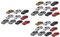 Finlon 30 bemalte Modellautos der Spur HO TT für Layout-Diorama – Landschaftsbau-Paket – Mastab 1:87, 60 x 28 mm