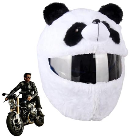 Motorradhelm Abdeckung Plüsch, Motorradhelm , Cartoon Plush Tier Helm Schutzhülle, Motorcycle Helmet , Motorradhelm Überzug Lustigmotorradhelm Überzug Plüsch Anti-Staub Für Männer Frauen
